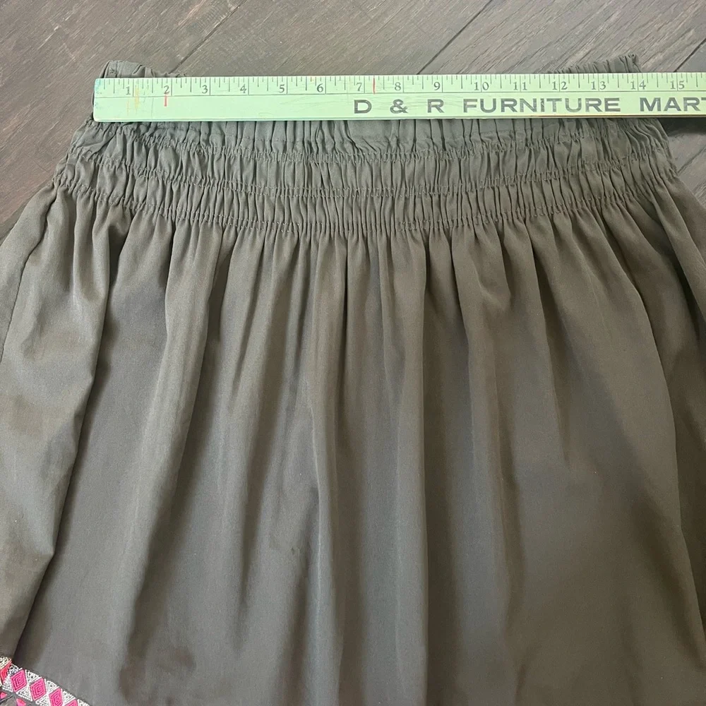 $120 Cute Maison Scotch Boho Embroidered Scalloped Mini Skirt Size 3/4 VGUC